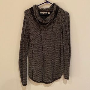 Black and gray turtleneck sweater size M